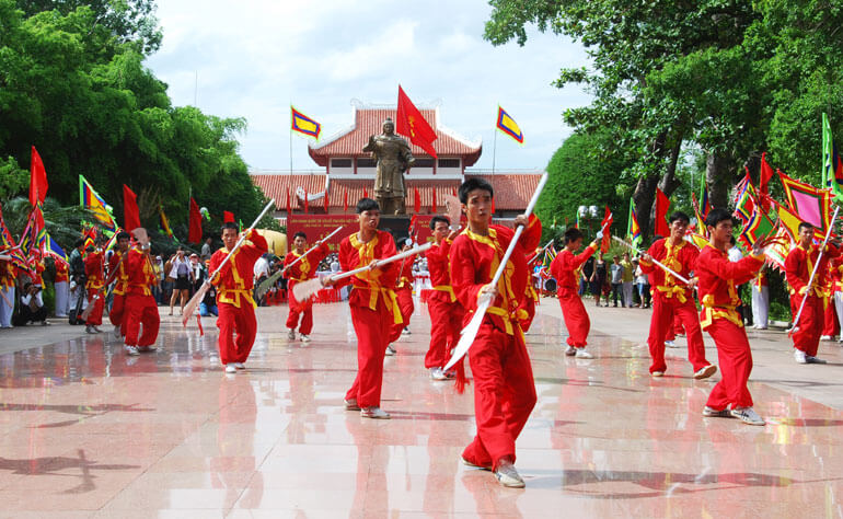 Biểu diễn võ thuật Bình Định tại các lễ hội